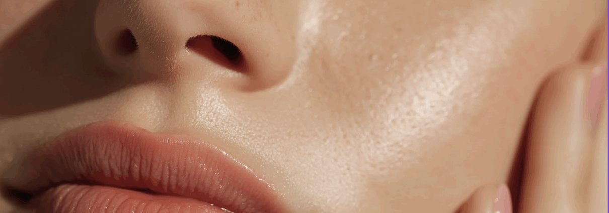 facial close up for showing skin healthy