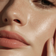 facial close up for showing skin healthy