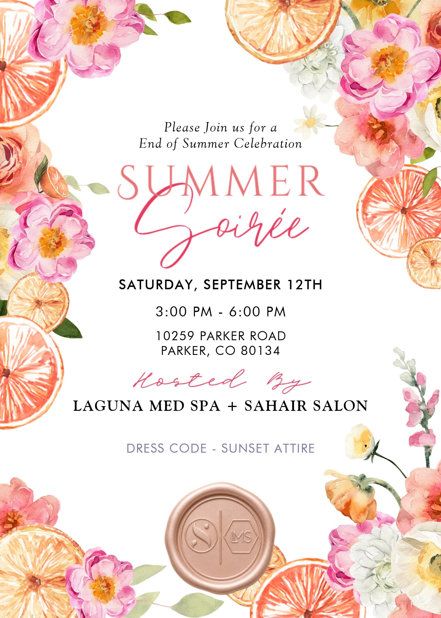 Summer Soiree Invite